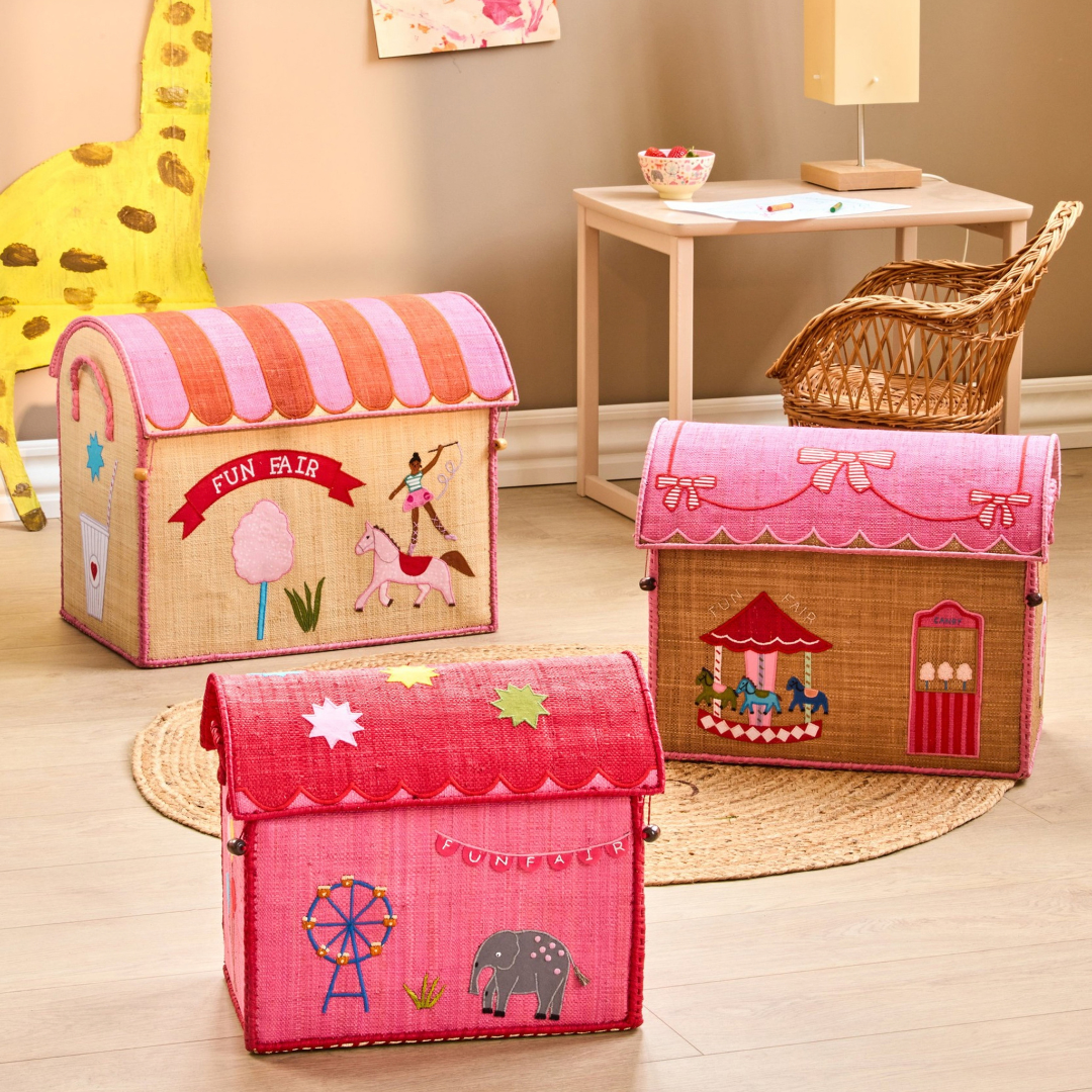 Fun Fair | Raffia Toy Baskets – Set of 3