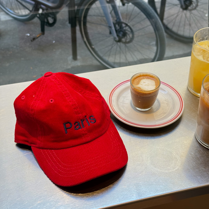 Kids Corduroy Cap | Ruby Red