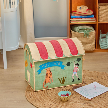 Little Carnival | Raffia Toy Baskets – Set of 3