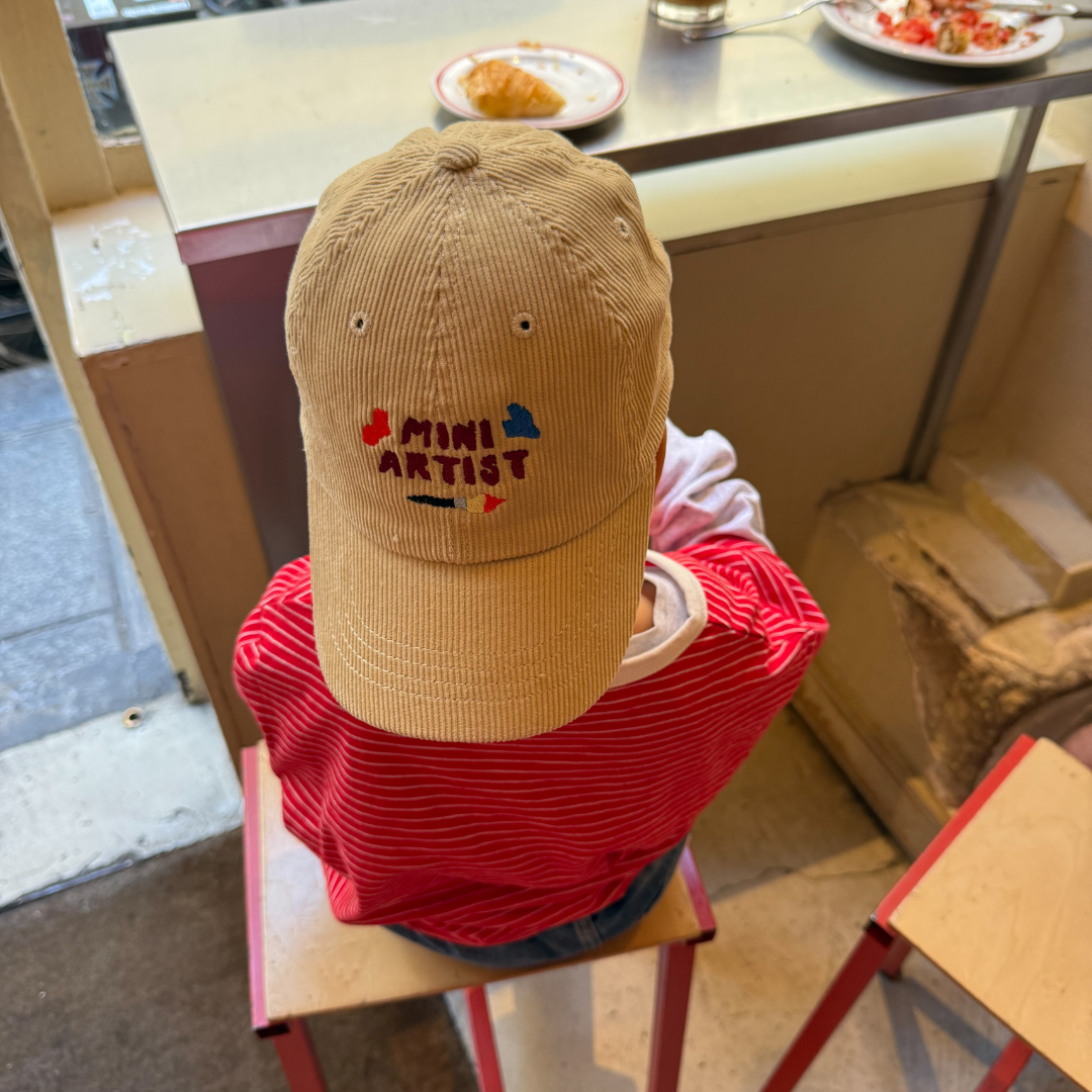 Kids Corduroy Cap | Bonjour Beige