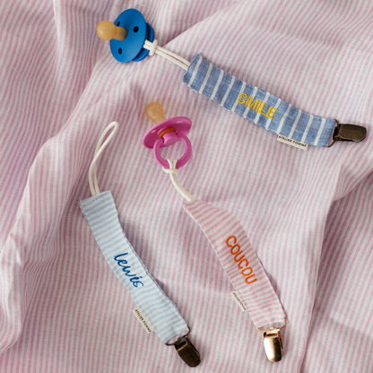 PACIFIER CORD - LOVELY LINEN PINKY PROMISE