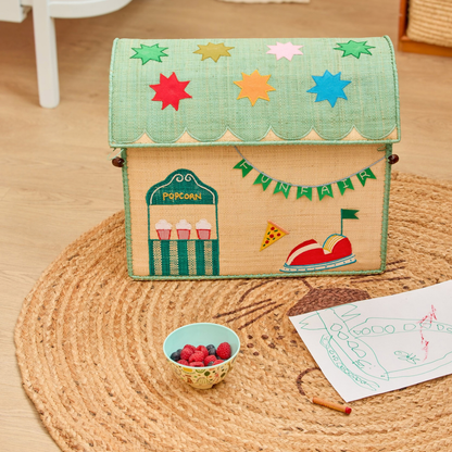 Little Carnival | Raffia Toy Baskets – Set of 3