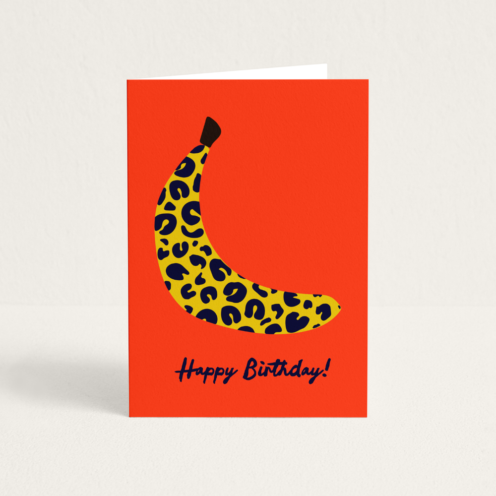 Wenskaart | Happy Birthday Cheeky Banana 