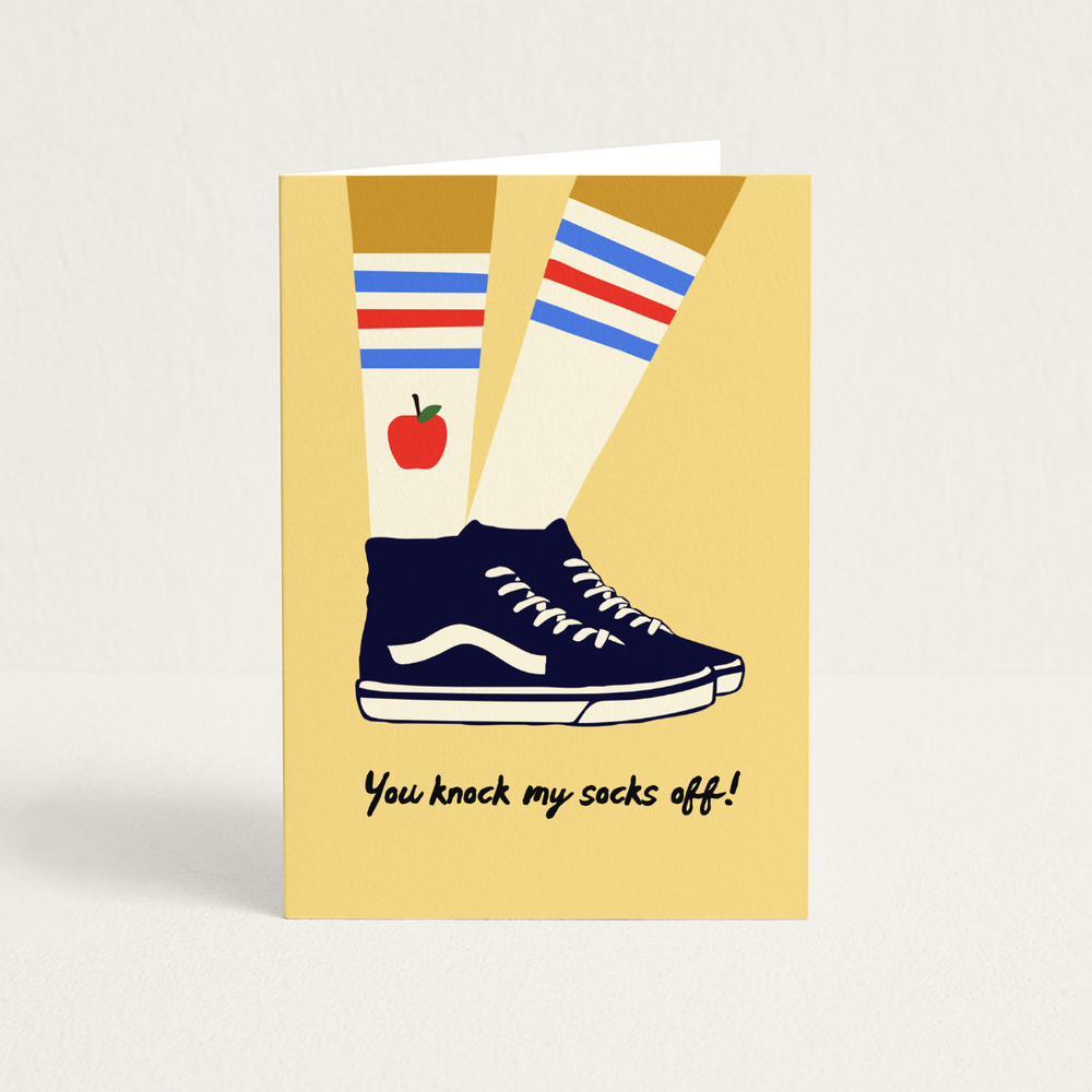 Wenskaart | You Knock My Socks Off