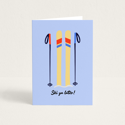 Wenskaart | Ski Ya Later 