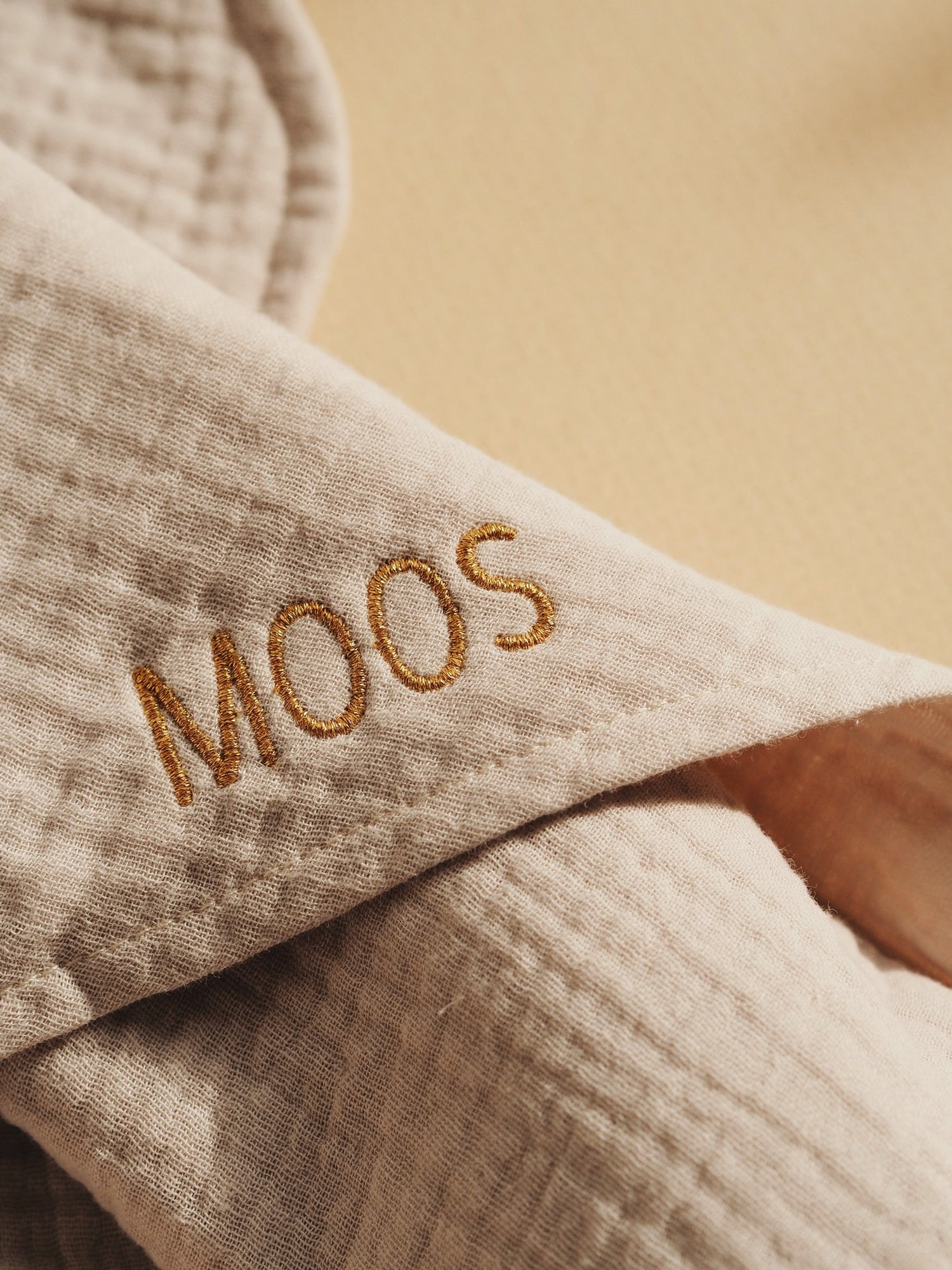 Bath cape bonjour beige