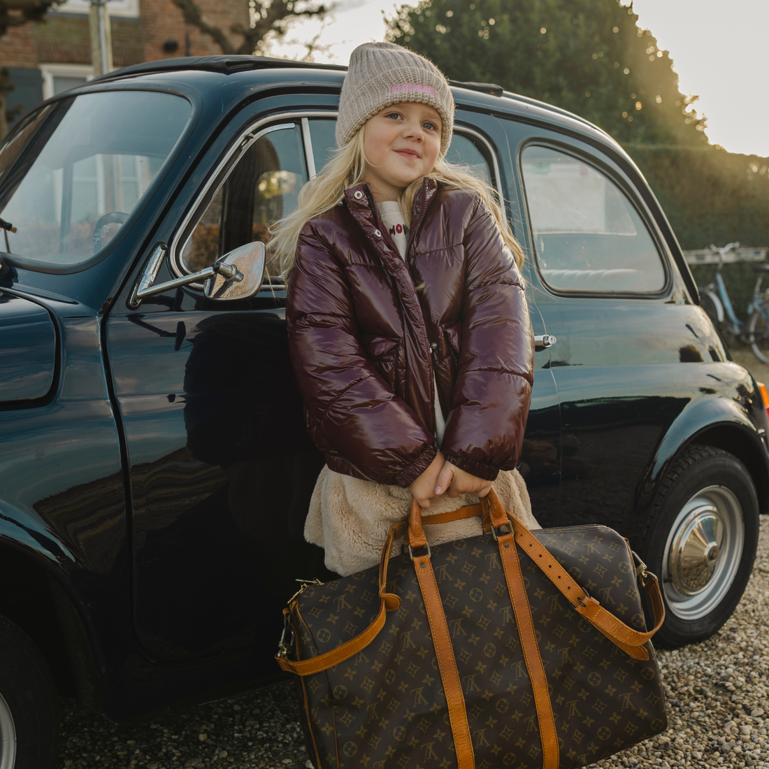 BEANIE | BONJOUR BEIGE | ÉDITION DE NOËL