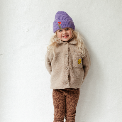 Beanie paars 