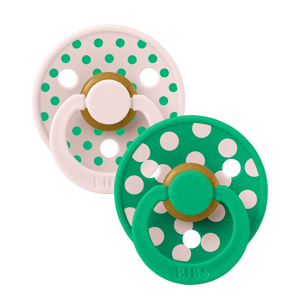 Bibs Schnuller Set | Polka Pinky & Emerald