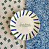 geboorte bordje in blauw en groen 