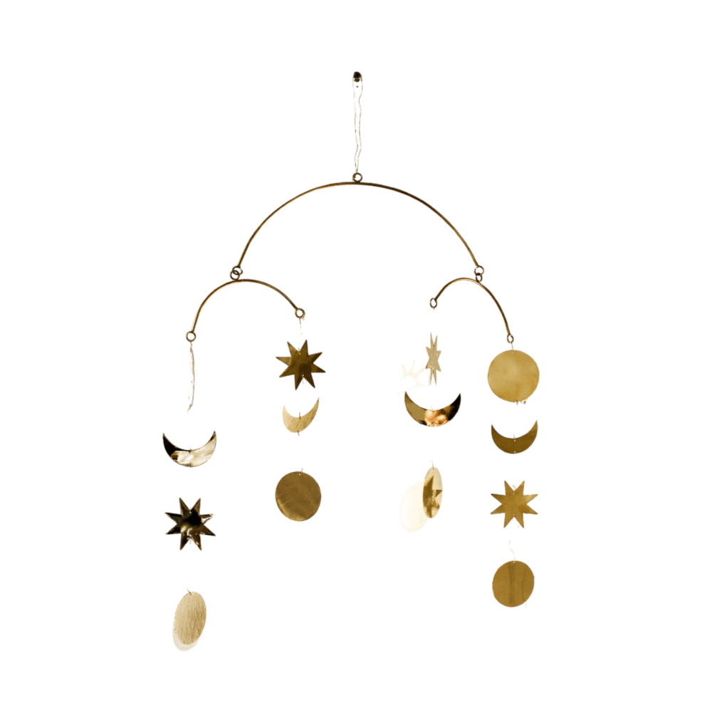 Brass Mobile | Moon & Stars