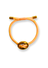 Bean Bracelet | Neon Orange