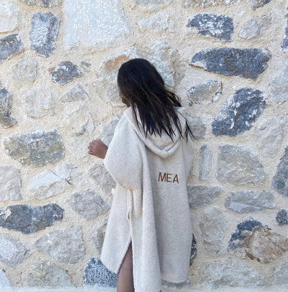 Bubbly poncho bonjour beige 