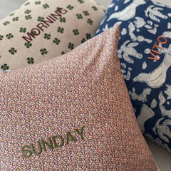 CUSHION | PINK NO RAIN, NO FLOWERS