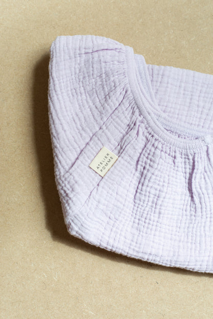 Fitted sheet crib lucky lila 