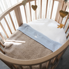 FLAT SHEET COT | DREAMY BLUE