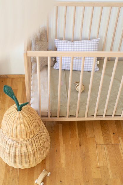 Flat sheet cot morning moss