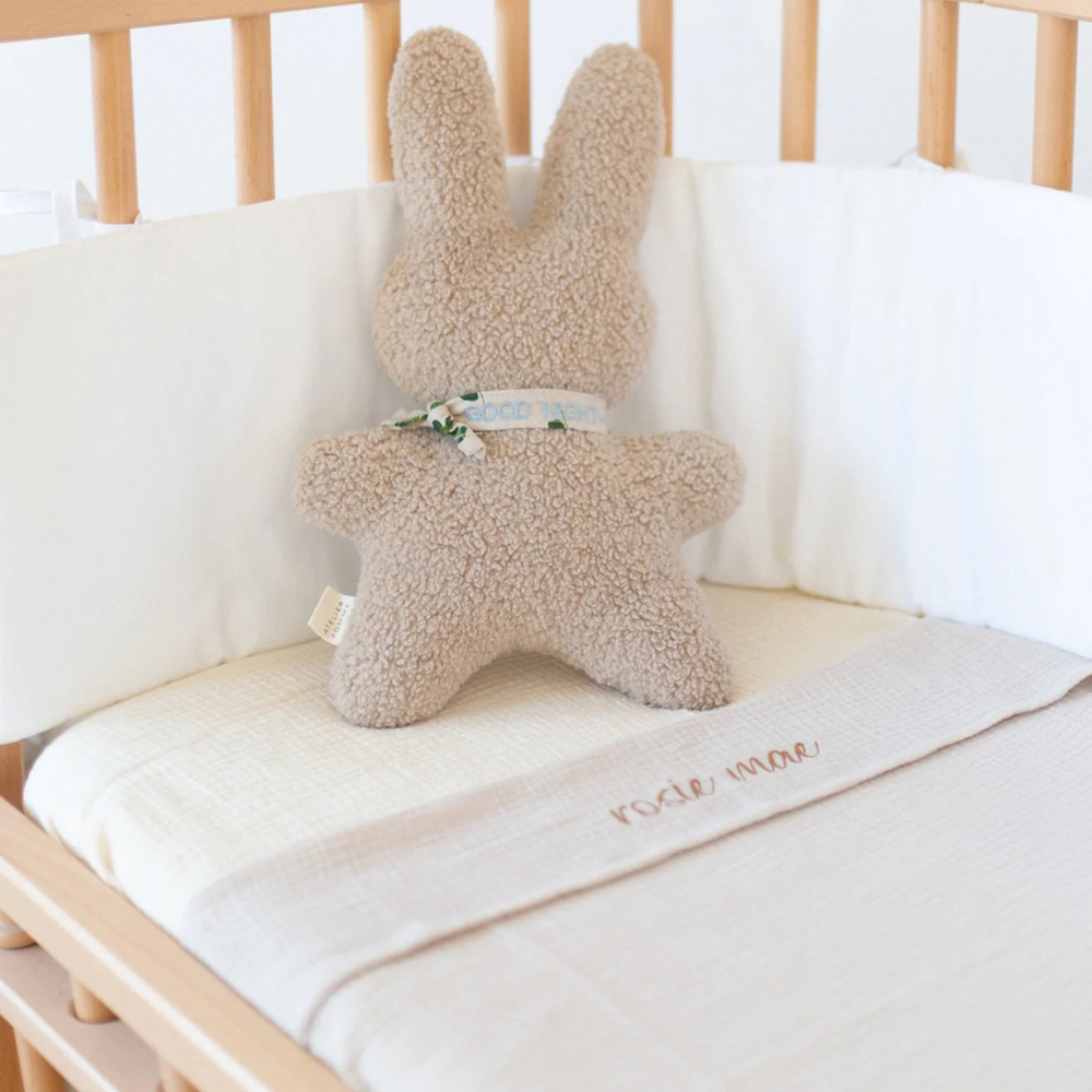 FLAT SHEET CRIB | BONJOUR BEIGE