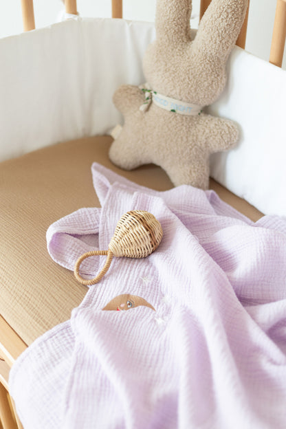 Flat sheet crib lucky lila 