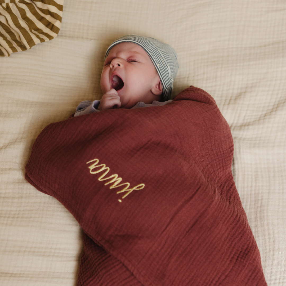 Grote mousseline swaddle / deken