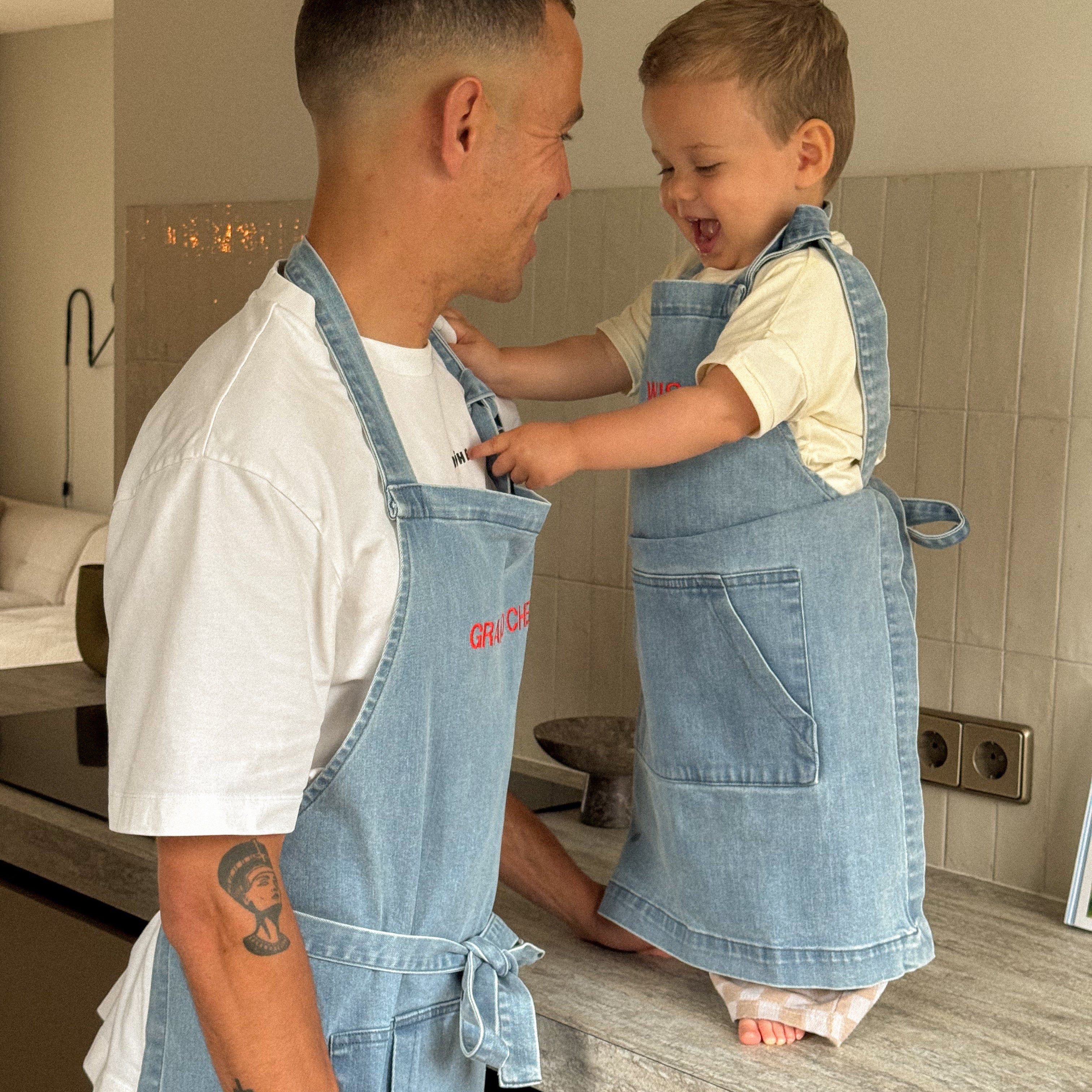 Denim schorten voor volwassenen en kids