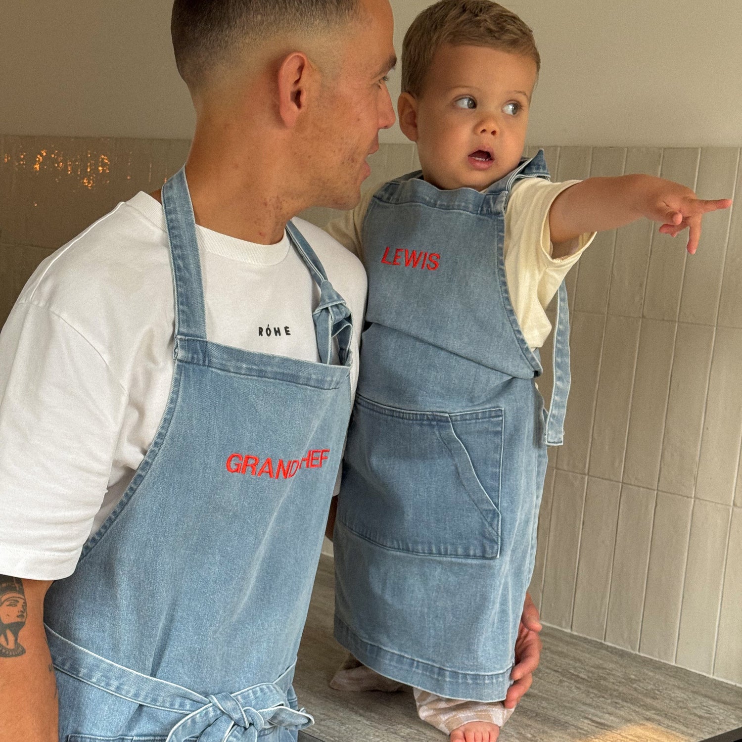 Denim schorten voor volwassenen en kids
