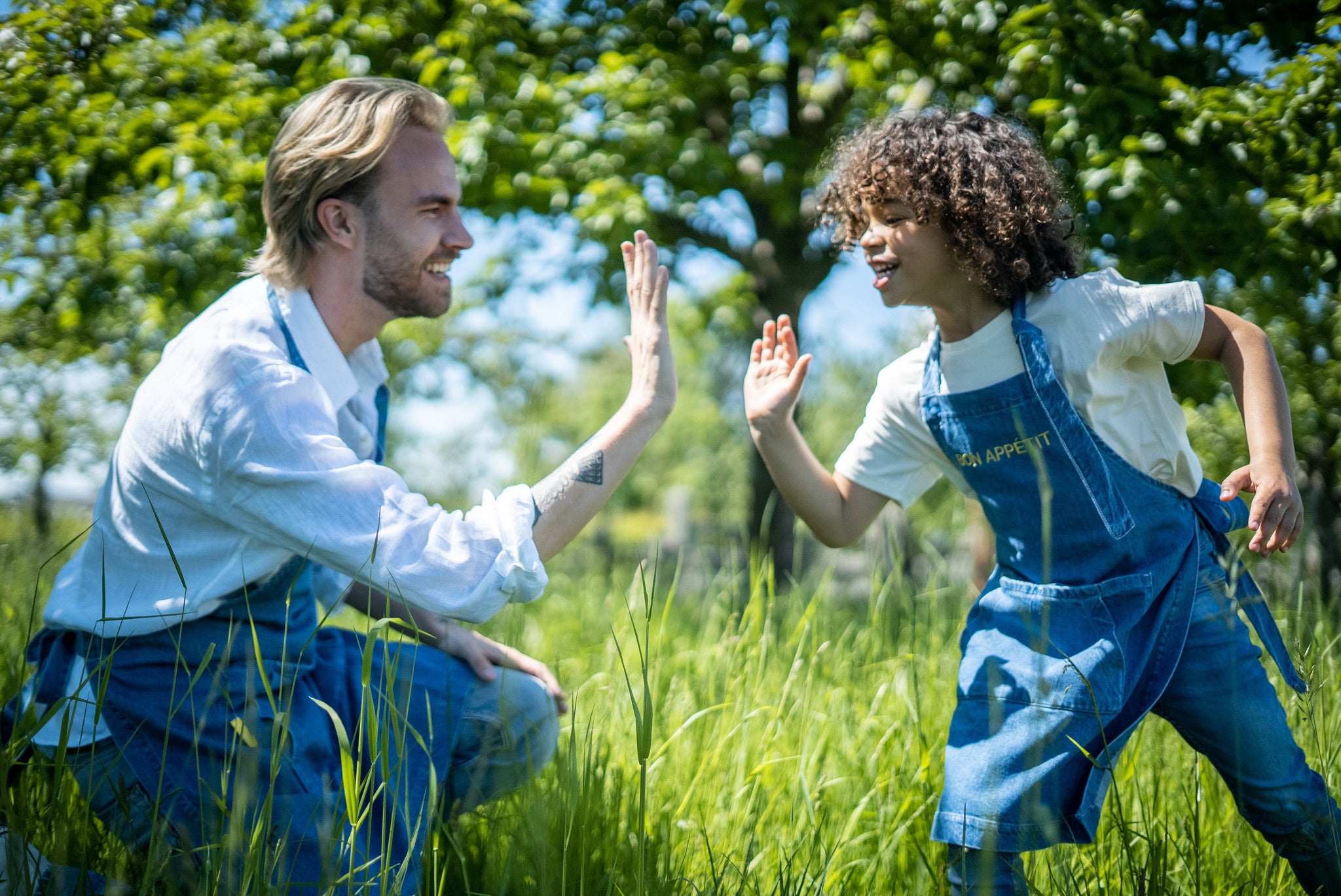 Denim schorten voor volwassenen en kids