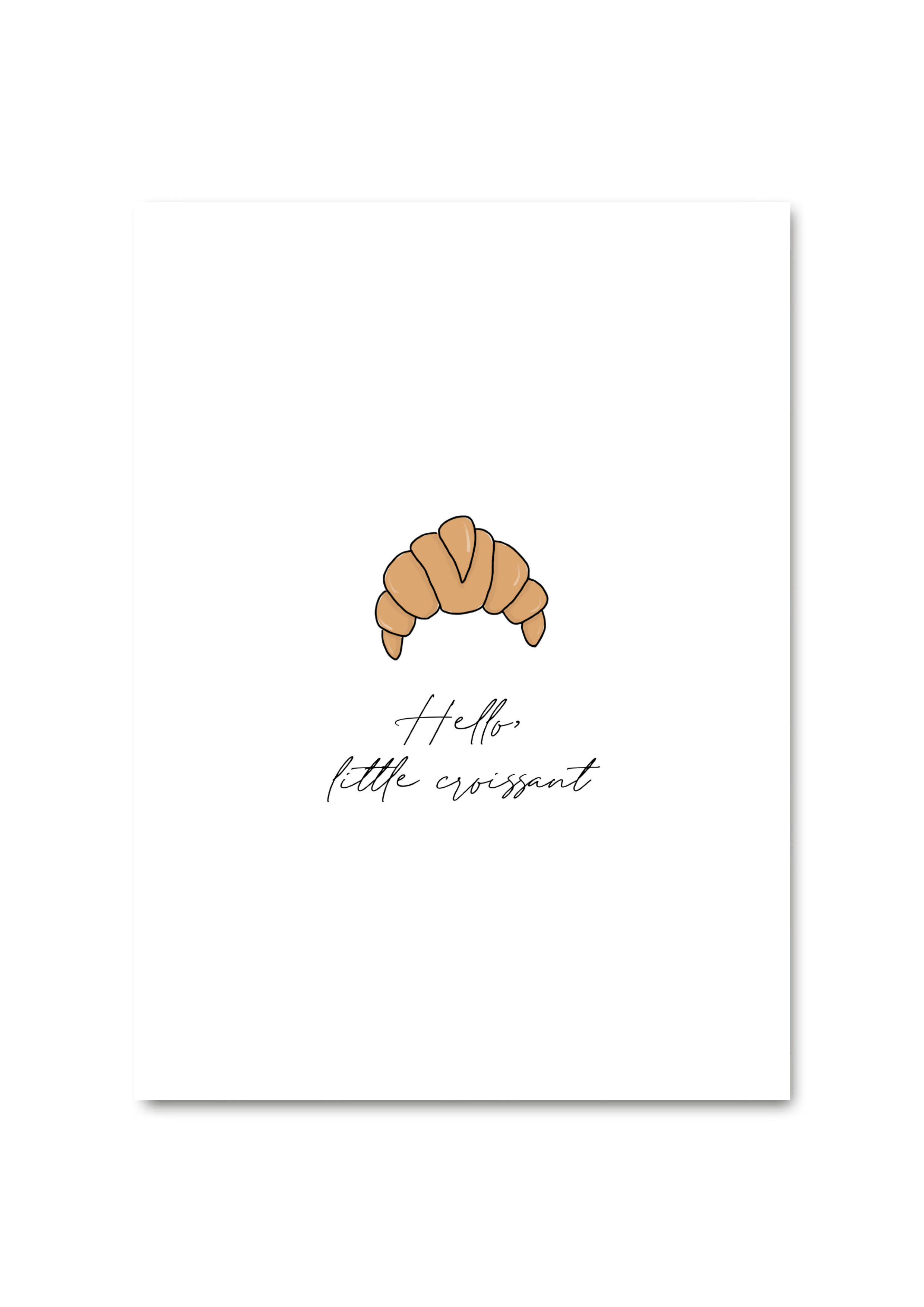 WENSKAART - HELLO LITTLE CROISSANT