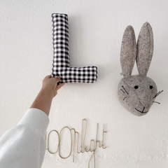 HUGE CHECKED LETTER | HOT CHOCOLATE