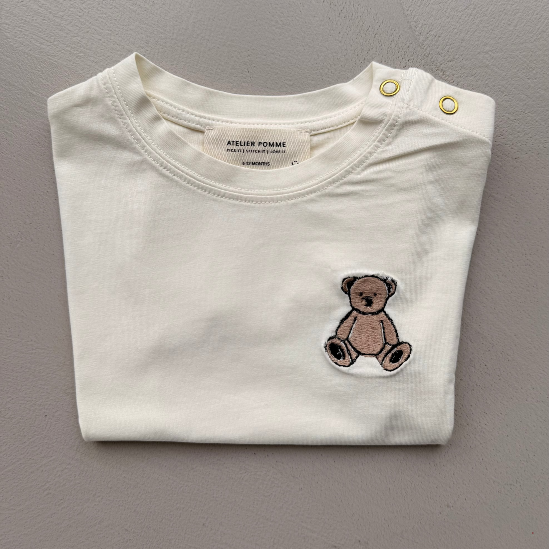 SAMPLE SALE | T-SHIRT COSY WHITE 6-12 MONTHS
