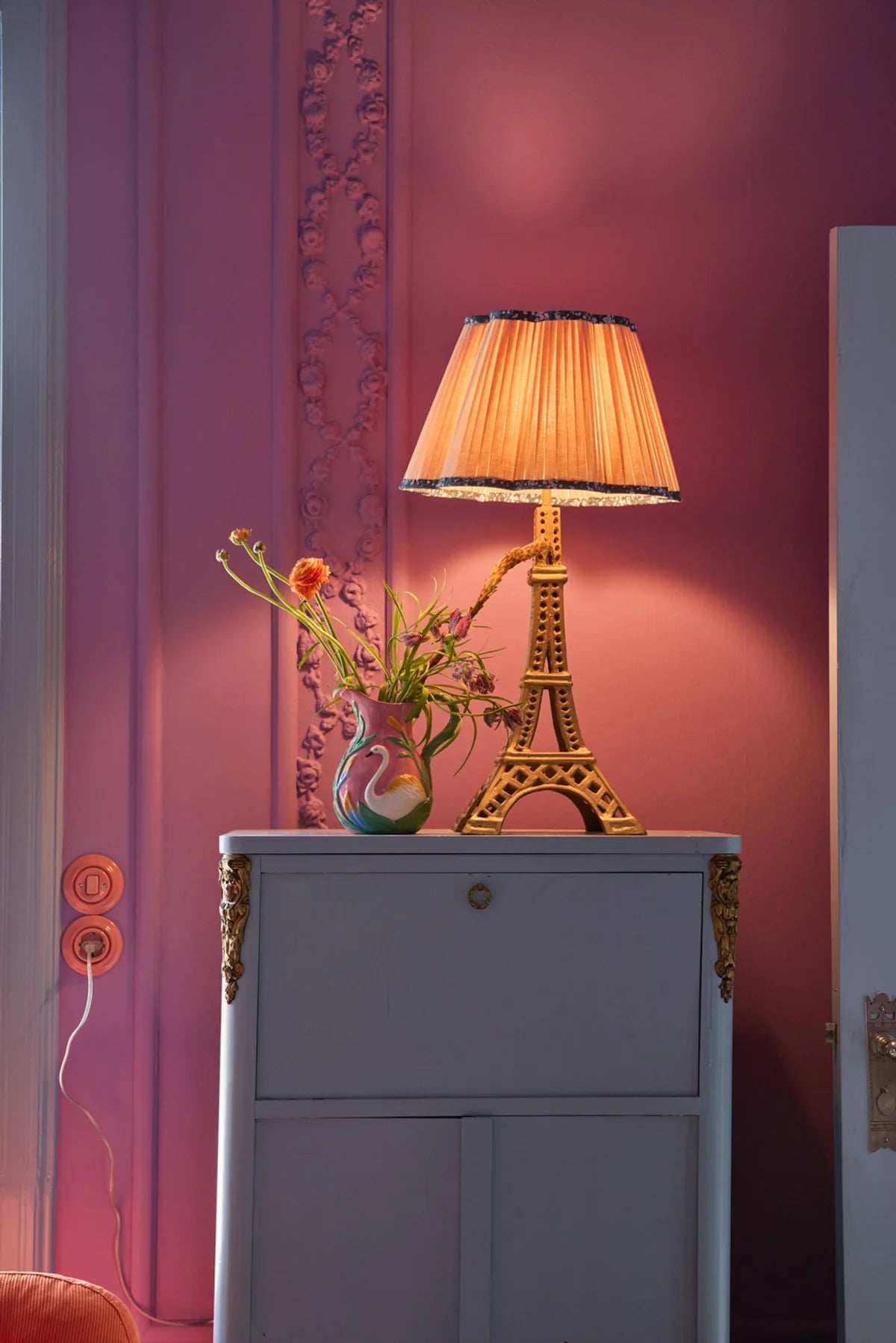 Oh La La Paris Gold Lamp