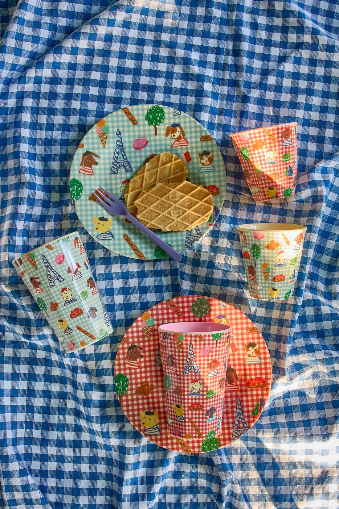 Petit Paris Kids Plate | Ruby Red