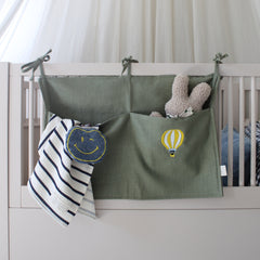 LINEN BED POCKET | MORNING MOSS