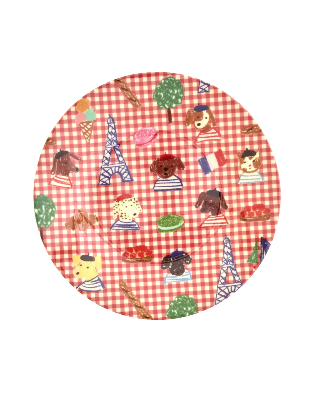 Petit Paris Kids Plate | Ruby Red