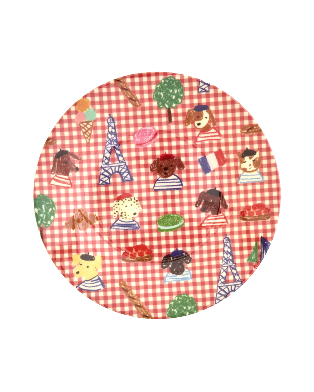 Petit Paris Kids Plate | Ruby Red