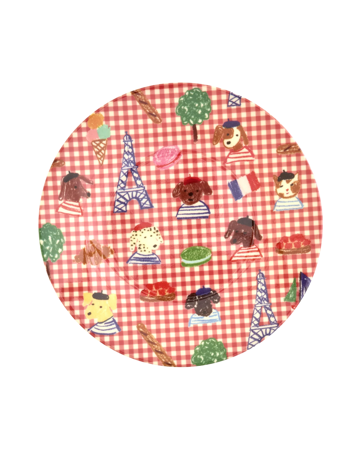 Petit Paris Kids Plate | Ruby Red