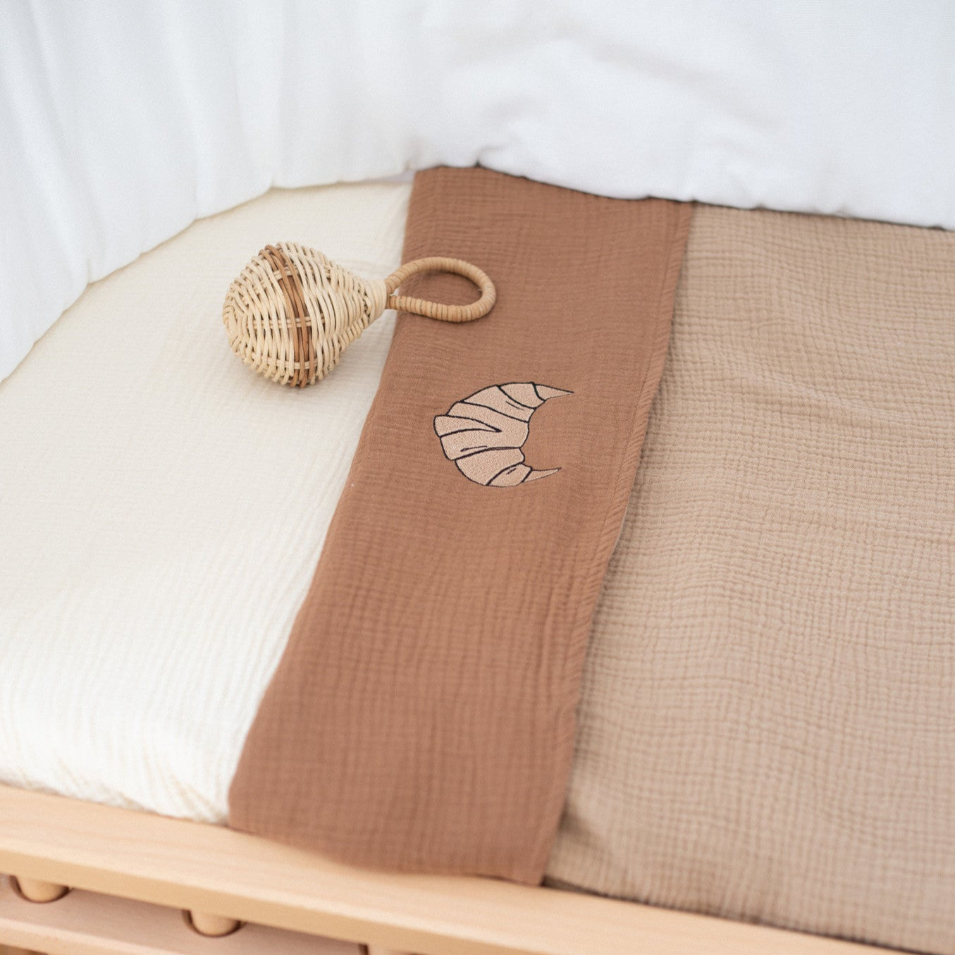 muslin deken voor in commode van baby