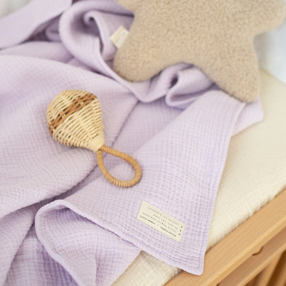 paars kinderlaken voor in maxi-cosy