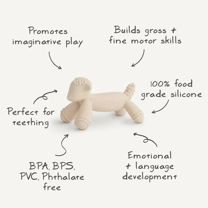 MUSHIE LAMB FIGURINE TEETHER