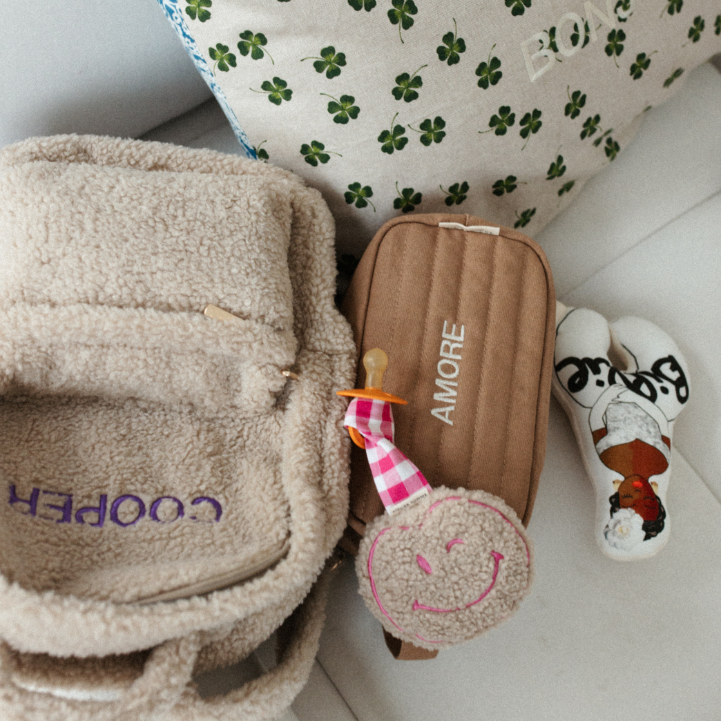 speendoek teddy in kleur blowy bubblegum
