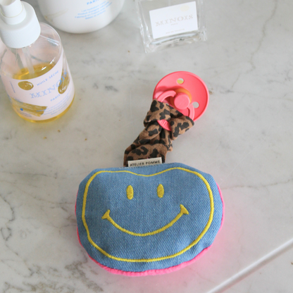 speenknuffel in denimstof