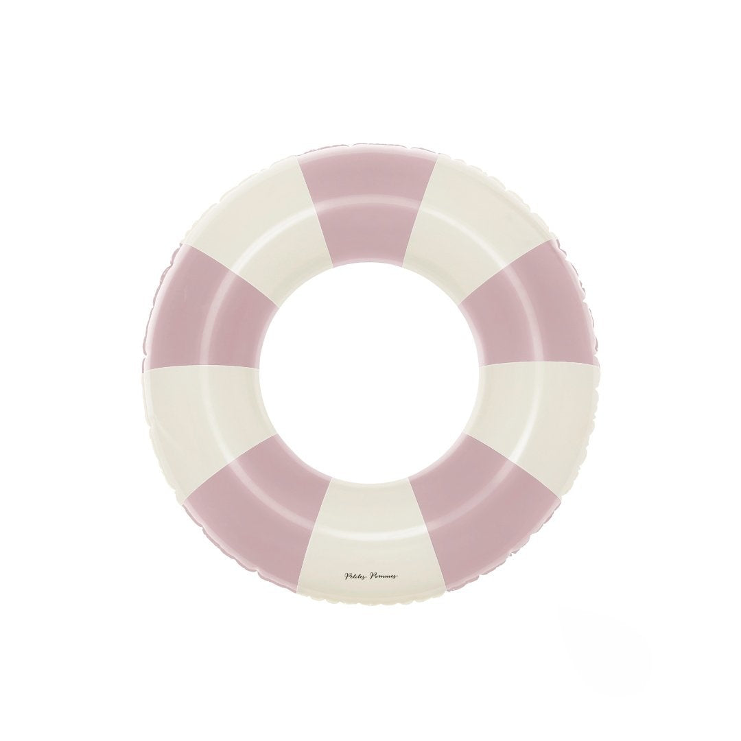 roze- witte zwemband. 