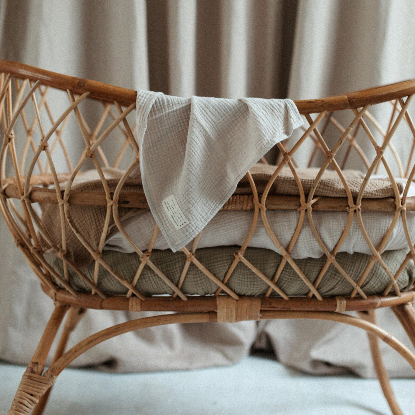 Petit towel bonjour beige 