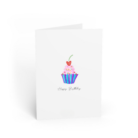 WENSKAART | HAPPY BIRTHDAY CUPCAKE