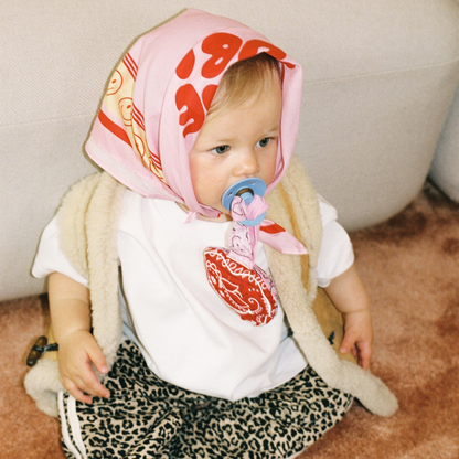 PACIFIER CLOTH POMME | BANDANA RUBY RED