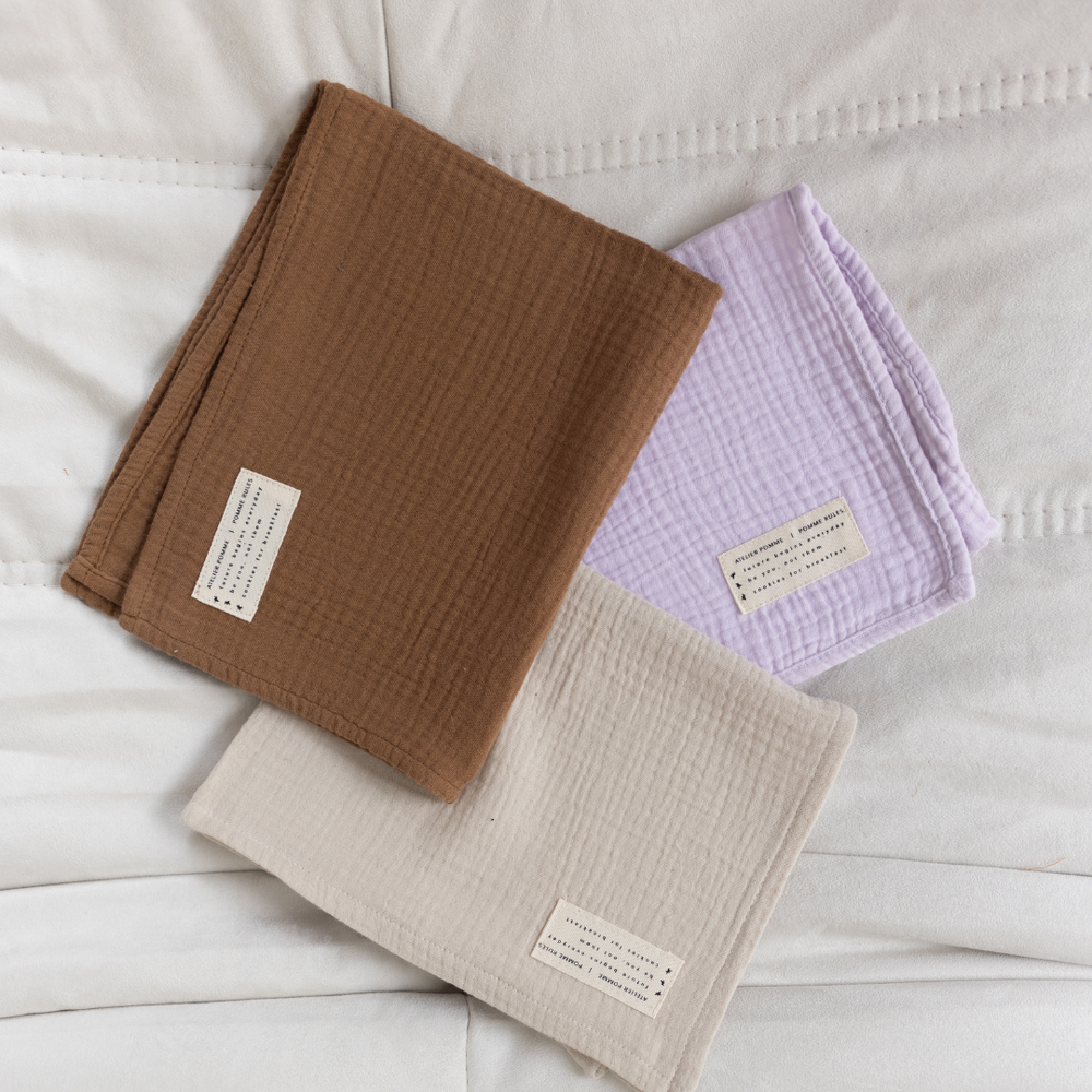 SET VAN 3 PETIT HYDROFIELE DOEKEN | LI-LA-LOVE LILA