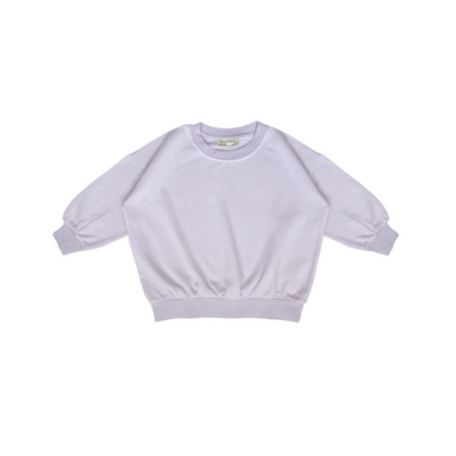 lila kindersweater. 