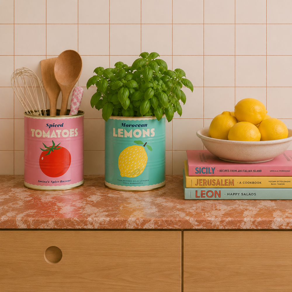 Storage tins | Zitrone und Tomate