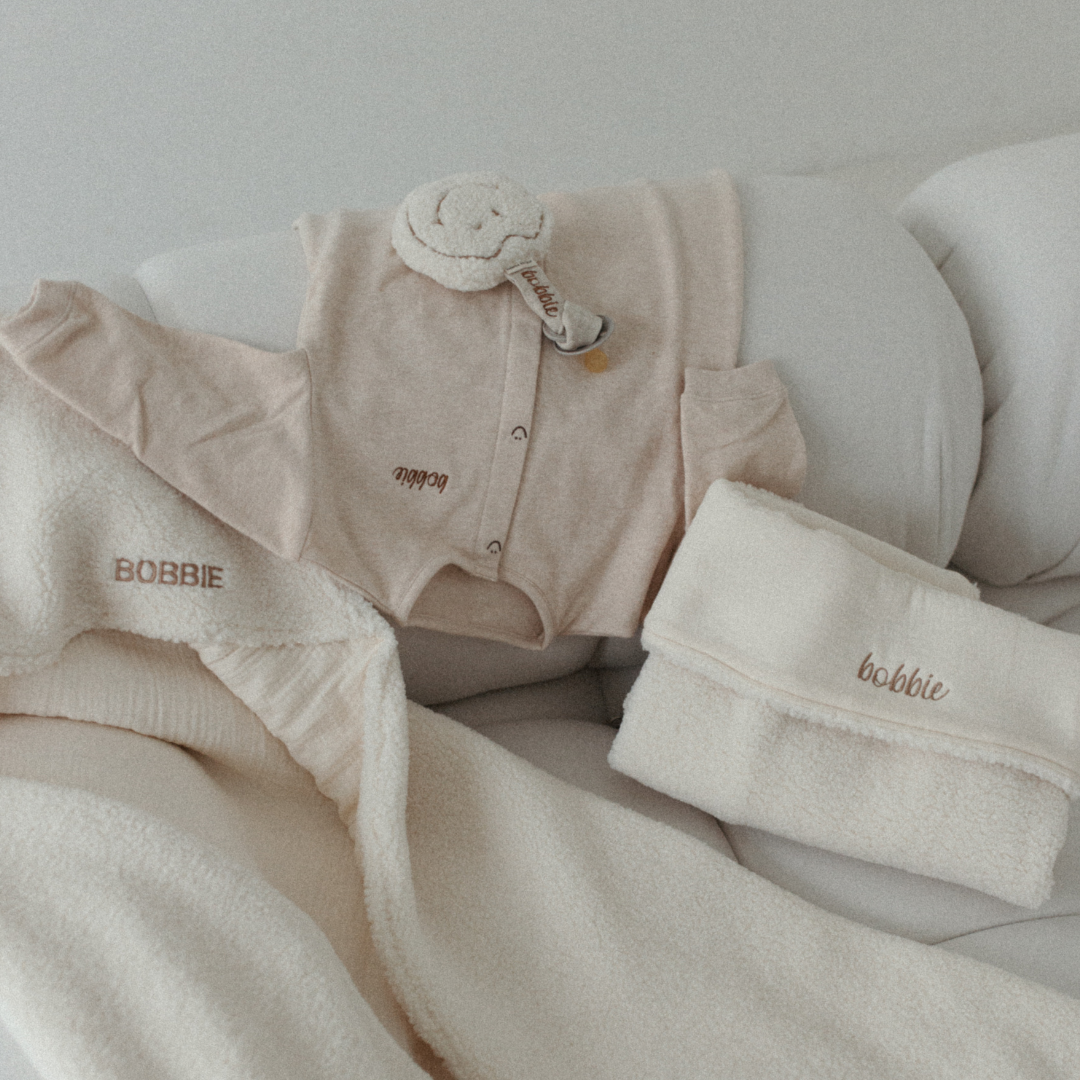 teddy deken in kleur snowy met gepersonaliseerde tekst 