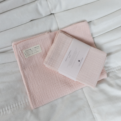 handdoek set roze 